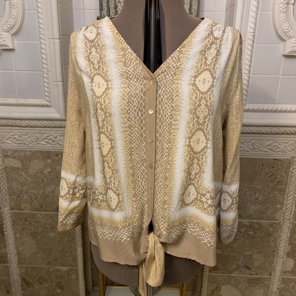 Ruby Rd. Size Xl. Reptile Print. Button/Tie Closu… - image 2